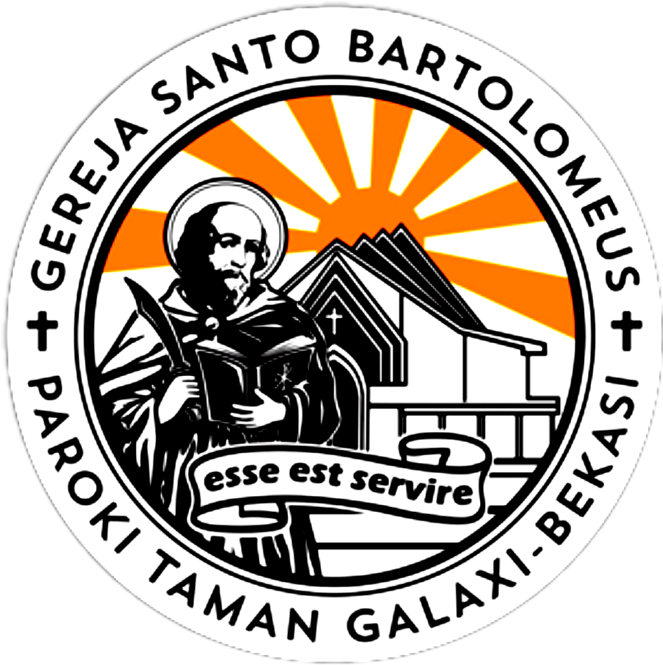 Logo San Barto — Gereja Santo Bartolomeus, Paroki Taman Galaxy Bekasi